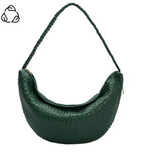 Raquel Green XL Recycled Vegan Shoulder Bag